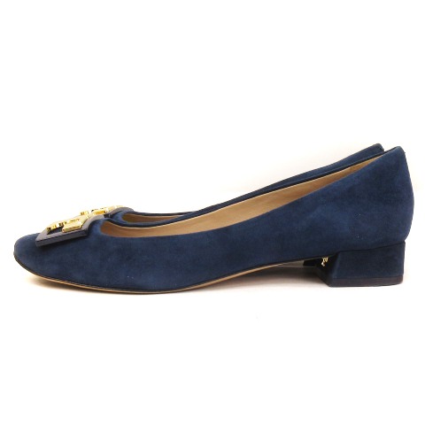 Tory Burch ネイビー ブルー スエード パンプス Tory Burch ネイビー ブルー スエード パンプス - 靴送料 無料 通販