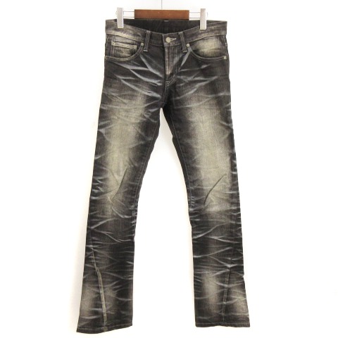 トルネードマート Tornado Mart フレア デニム パンツ ジーンズ ブーツカット ブリーチ加工 グレー系 S Smv メンズ 002 ベクトルパーク