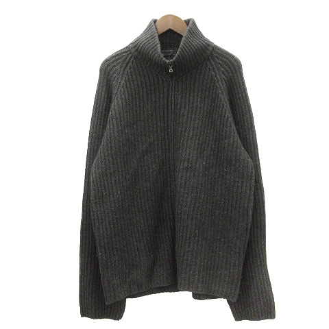 プラダ PRADA ニット 長袖 ハイネック ジップアップ ウール カシミヤ 