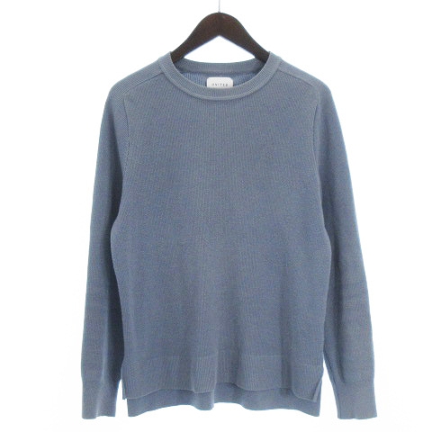 ユナイテッドトウキョウ United Tokyo ニット セーター 長袖 クルーネック 無地 コットン混 水色 青 ブルー 1 Smv メンズ 002 ベクトルパーク