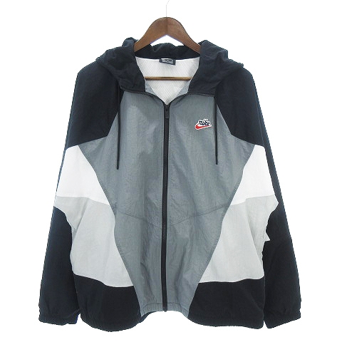 新品 正規品 NIKE ナイキ ウィンドブレーカー パーカー ナイロン セットアップ トレーニング 上下セット ジャージ 黒 ブラック 【 M 】