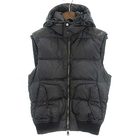 ラルフローレン RALPH LAUREN 美品 ダウンベスト フード付 ジップ 