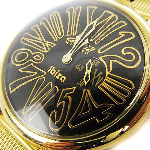 GaGa MILANO ガガミラノ スリム46MM イビザ島モデル 500本限定 楽天市場】ガガミラノスリム 46MM イビザ島モデル 限定500本