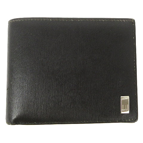 ダンヒル dunhill サイドカー SIDECAR 二つ折り財布 小銭入れ有 型押し 