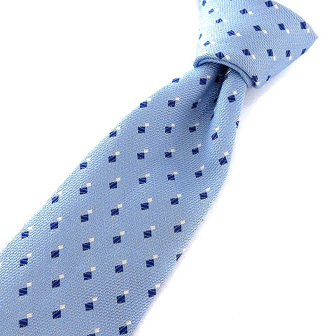 ブルガリ Bvlgari ネクタイ レギュラータイ 総柄 シルク ビジネス 青系 水色 スーツ小物 Sm0 メンズ 002 ベクトルパーク
