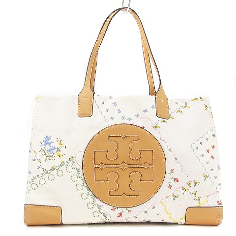 トリーバーチ TORY BURCH Ella Canvas Floral Tote エラ トートバッグ 