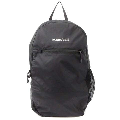 モンベル Montbell 美品 ポケッタブル ライトパック 13l リュックサック デイパック 折りたたみ ナイロン ロゴ プリント ワンポイント 黒 ブラック 鞄 Sm0 メンズ レディース 002 ベクトルパーク