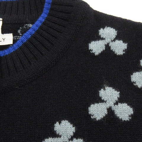 エルメス HERMES カーディガン ニット 長袖 丸首 クローバー セリエ  