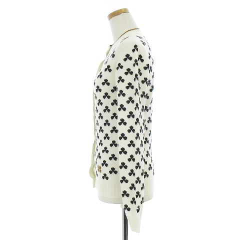 エルメス HERMES カーディガン ニット 長袖 丸首 クローバー セリエ  