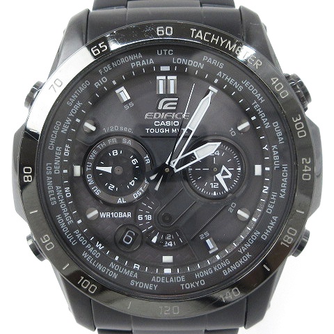 カシオ CASIO EDIFICE 腕時計 3D クロノグラフ タフソーラー