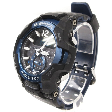 G-SHOCK MASTER OF G ブラック/ブルー