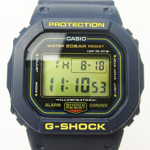 カシオジーショック CASIO G-SHOCK 美品 腕時計 DW-5600RB-2JF 