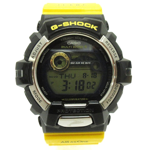 G-SHOCK/イルクジ/GWX-8901K/電波/時計/ソーラー/限定/黒×黄