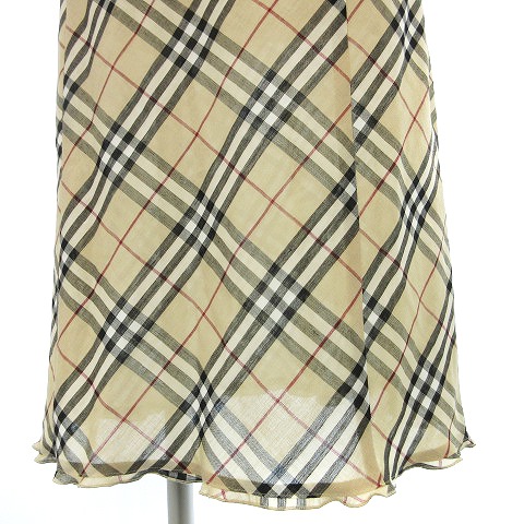 バーバリーノバチェック バーバリーチェックノースリーブワンピース 150A BURBERRY バーバリー ノバチェック ノースリーブワンピースS（極