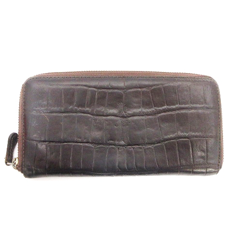 フェリージ Felisi 長財布 ラウンドファスナー ロゴ クロコ 型押し レザー 125 ダークブラウン ウォレット Sm0 メンズ 002 ベクトルパーク フェリージ Felisi 長財布 ラウンドファスナー ロゴ クロコ 型押し レザー 125 ダークブラウン ウォレット Sm0 メンズ 002 ベクトルパーク