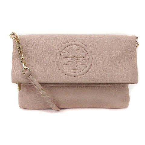 トリーバーチ TORY BURCH ショルダーバッグ 2WAY クラッチ レザー ロゴ 