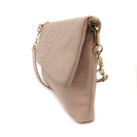 トリーバーチ TORY BURCH ショルダーバッグ 2WAY クラッチ レザー ロゴ 