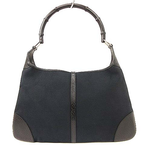 グッチ GUCCI ジャッキー バンブー バッグ ワンショルダー キャンバス 