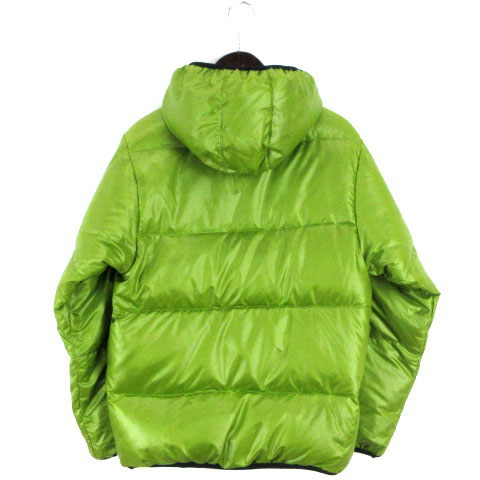 ミレー MILLET ダウン ジャケット リバーシブル グレー 黄緑系 S