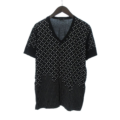 ディオールオム Dior HOMME Tシャツ カットソー 半袖 Vネック クロス 