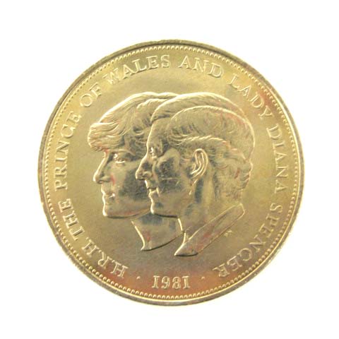 未使用品 1981年 ダイアナ妃 チャールズ皇太子 結婚記念 コイン 硬貨 