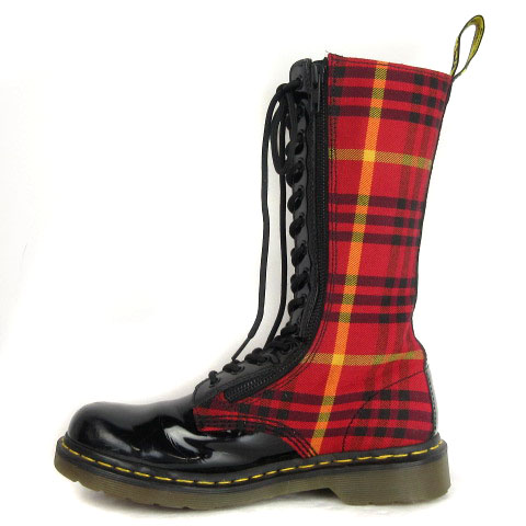 【未使用】Dr.Martens UK8 14ホール赤 ロングブーツ 10103 未使用】Dr.Martens UK8 14ホール赤 ロングブーツ 10103