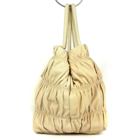 プラダ PRADA NAPPA GAUFRE CIPRIA ナッパ ゴーフル ハンドバッグ 