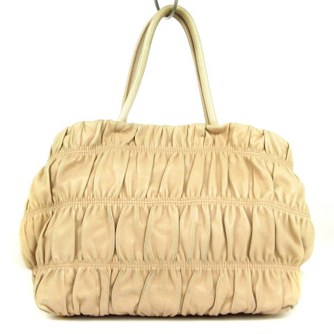 プラダ PRADA NAPPA GAUFRE CIPRIA ナッパ ゴーフル ハンドバッグ 
