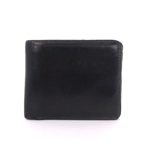 ポールスミス PAUL SMITH 二つ折り 財布 レザー ロゴ 黒