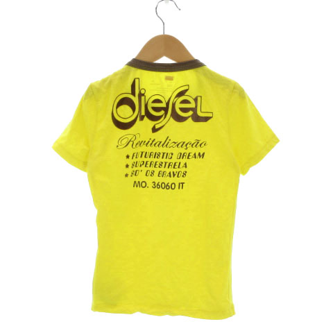 DIESEL 半袖Tシャツ イエロー/ブラウン グラフィック DIESEL 半袖Tシャツ イエロー/ブラウン グラフィック DIESEL