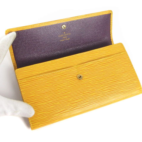 ルイヴィトン LOUIS VUITTON 旧型 エピ ポシェット ポルトモネ 