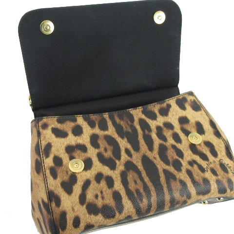 ドルチェ&ガッバーナ ドルガバ DOLCE&GABBANA シシリー SICILY ハンドバッグ ショルダー 2way PVC レザー レオパード BB6002 A7158 茶 黒 鞄 レディース ドルチェ&ガッバーナ ドルガバ DOLCE&GABBANA シシリー SICILY ハンドバッグ ショルダー 2way PVC レザー レオパード BB6002 A7158 茶 黒 鞄 レディース