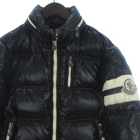 モンクレール Moncler エリック Eric ダウンジャケット フード 2way ナイロン 光沢 ワッペン 60 650 黒 ブラック 3 アウター メンズ 002 ベクトルパーク