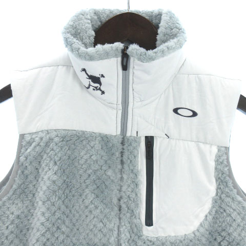 オークリー　ＳＫＵＬＬ　ＳＰＡＴＩＡＬ　ＢＯＡ　ＦＬＥＥＣＥ　ＶＥＳＴ　４６１７０５ＪＰ　(ＰＥＡＣＯＡＴ)　Ｌ L ⁄ OAKLEY GOLF(オークリー ゴルフ) Skull Spatial Boa Fleece Vest