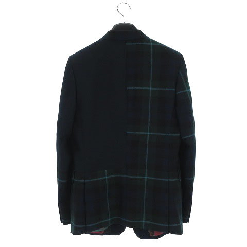 ポールスミス PAUL SMITH 美品 18AW BLACK WATCH MIX UP JACKET 