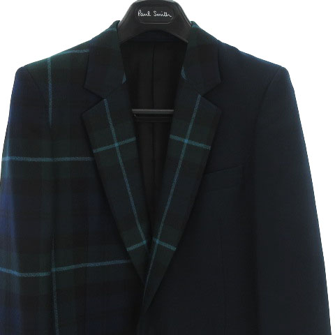 ポールスミス PAUL SMITH 美品 18AW BLACK WATCH MIX UP JACKET 