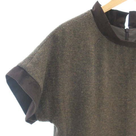 ザラ Zara Kids ワンピース 半袖 ウール混 茶 ブラウン 164 キッズ 002 ベクトルパーク