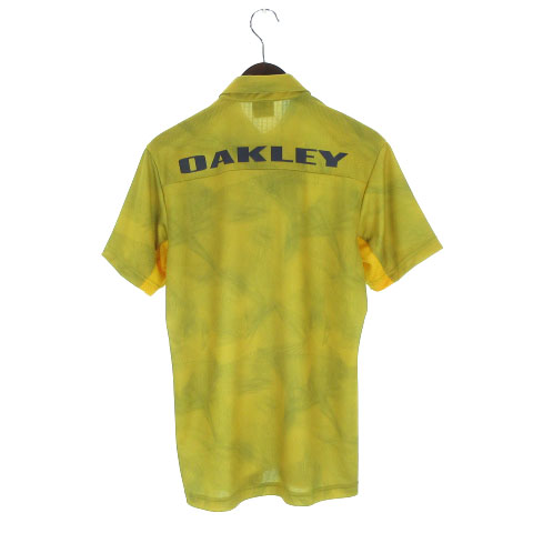 オークリー 半袖 シャツ L ポロシャツ ゴルフウェア OAKLEY メンズ 黄