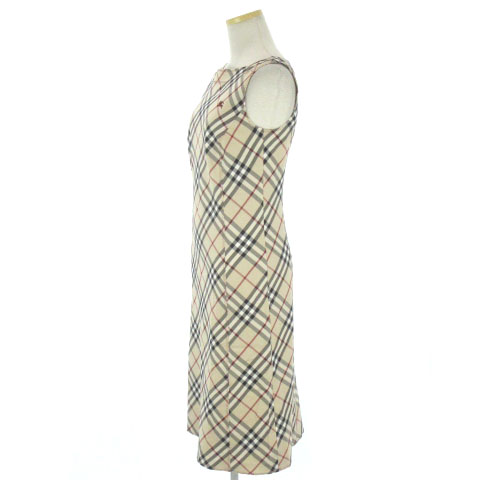 バーバリーブルーレーベル Burberry Blue Label ワンピース ノースリーブ ひざ丈 ノバチェック ベージュ 黒 赤 36 レディース 002 ベクトルパーク バーバリーブルーレーベル Burberry Blue Label ワンピース ノースリーブ ひざ丈 ノバチェック ベージュ 黒 赤 36 レディース 002 ベクトルパーク