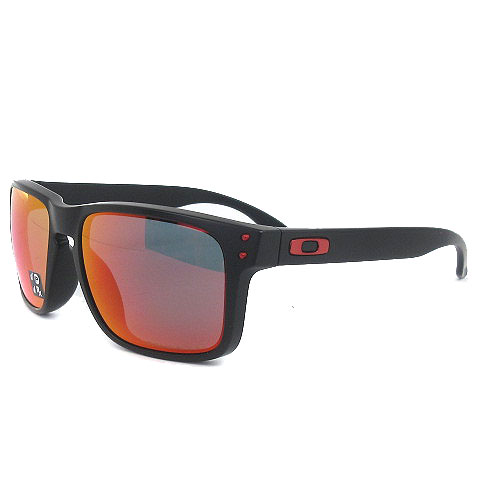未使用品 オークリー Oakley Holbrook Polarized アジアンフィット サングラス Oo9244 21 黒 ブラック 赤 レッド 56 17 アイウエア メンズ 002 ベクトルパーク