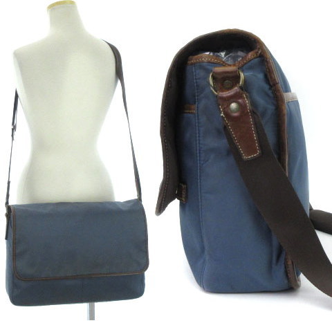 ポーター Porter 吉田カバン バッグ ショルダー メッセンジャー ナイロン レザー パイピング 紺 ネイビー 鞄 メンズ 002 ベクトルパーク