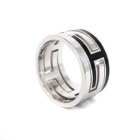 エルメス Hermes ムーブアッシュ リング ブラック シルバー 53 13号 アクセサリー メンズ レディース 002 ベクトルパーク