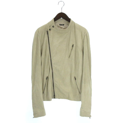 ミュウミュウ Miumiu ライダース ジャケット レザー スウェード アイボリー 54 アウター Ibs5 メンズ 002 ベクトルパーク