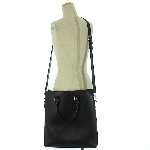 ルイヴィトン Louis Vuitton 19年製 タイガ アントン トートバッグ ショルダー 2way レザー M ノワール 黒 ブラック 鞄 メンズ 002 ベクトルパーク