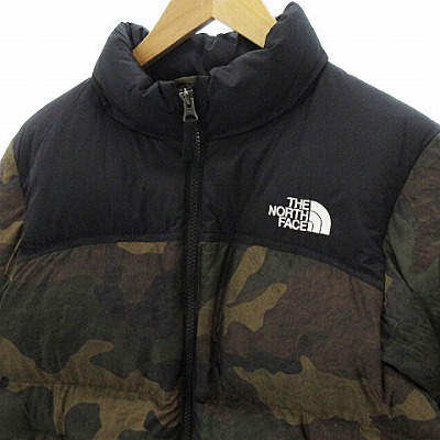 ザノースフェイス The North Face Noveltynuptsejacket ベルティー ヌプシ ジャケット ダウン 迷彩 ナイロン Ndj 緑系 茶系 黒 150 キッズ アウター キッズ 002 ベクトルパーク