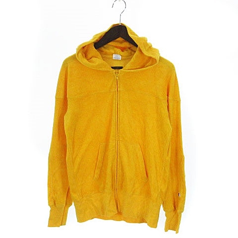チャンピオン Champion Adam Et Rope アダムエロペ パーカー ジップアップ パイル ロゴ 黃 イエロー L メンズ 002 ベクトルパーク