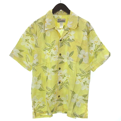 パタゴニア Patagonia パタロハ アロハシャツ オーガニックコットン 花 ハイビスカス 半袖 S7 07年製 黄 イエロー M Sm メンズ 002 ベクトルパーク