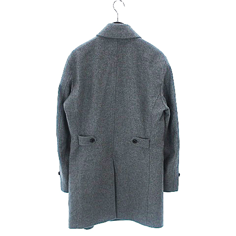 バーニーズニューヨーク Barneys New York コート ステンカラー ミディアム丈 ウール カシミヤ 灰系 ライトグレー L アウター メンズ 002 ベクトルパーク