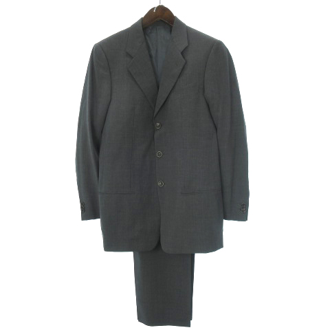 アルマーニ コレツィオーニ Armani Collezioni パンツスーツ セットアップ 総裏地 3b 肩パッド ジャケット パンツ 灰 グレー Sm メンズ 002 ベクトルパーク