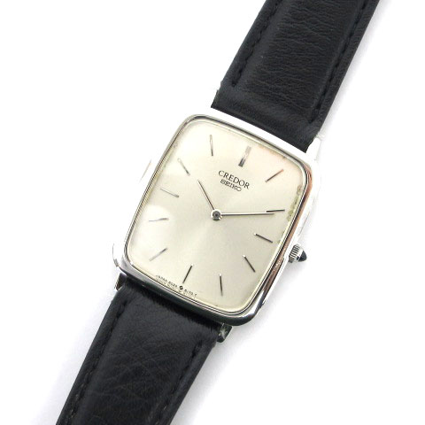 セイコー Seiko クレドール Credor 腕時計 60 5170 アナログ クォーツ 2針 スクエア シルバー ブラック系 Sm 002 ベクトルパーク